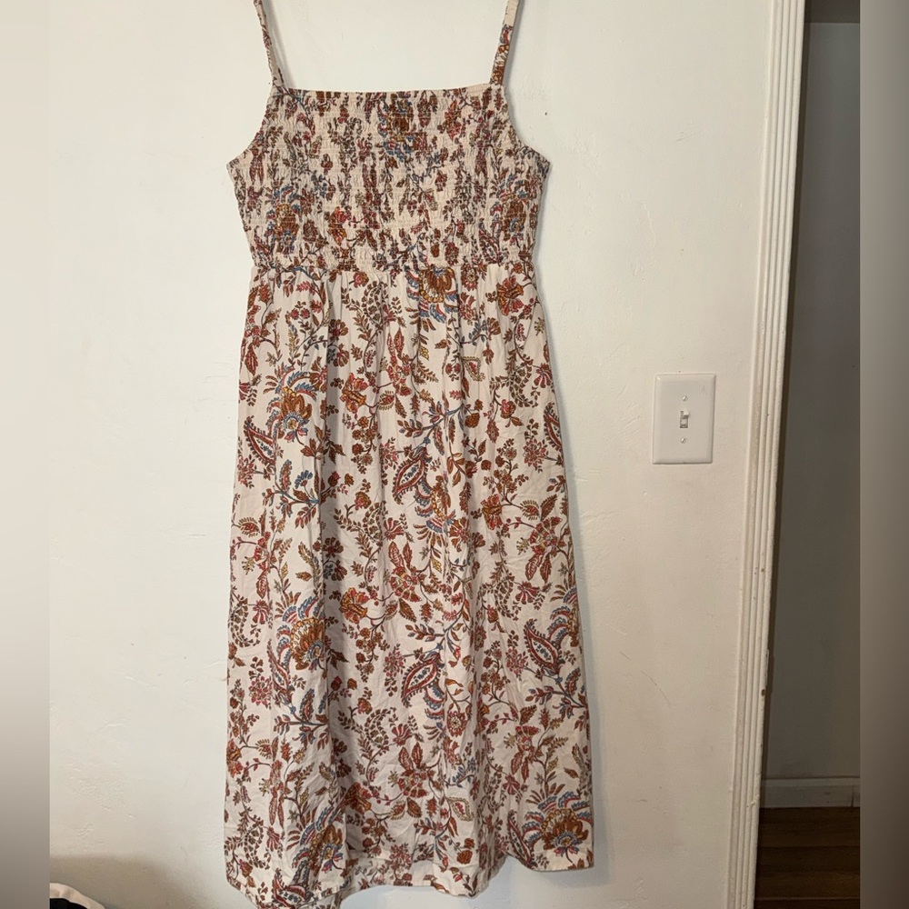 Floral Print Women's Midi Dress